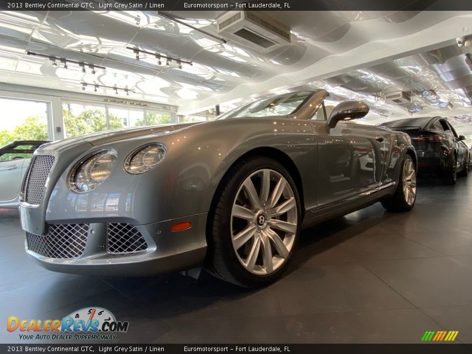 2013 Bentley Continental GTC Light Grey Satin / Linen Photo #17