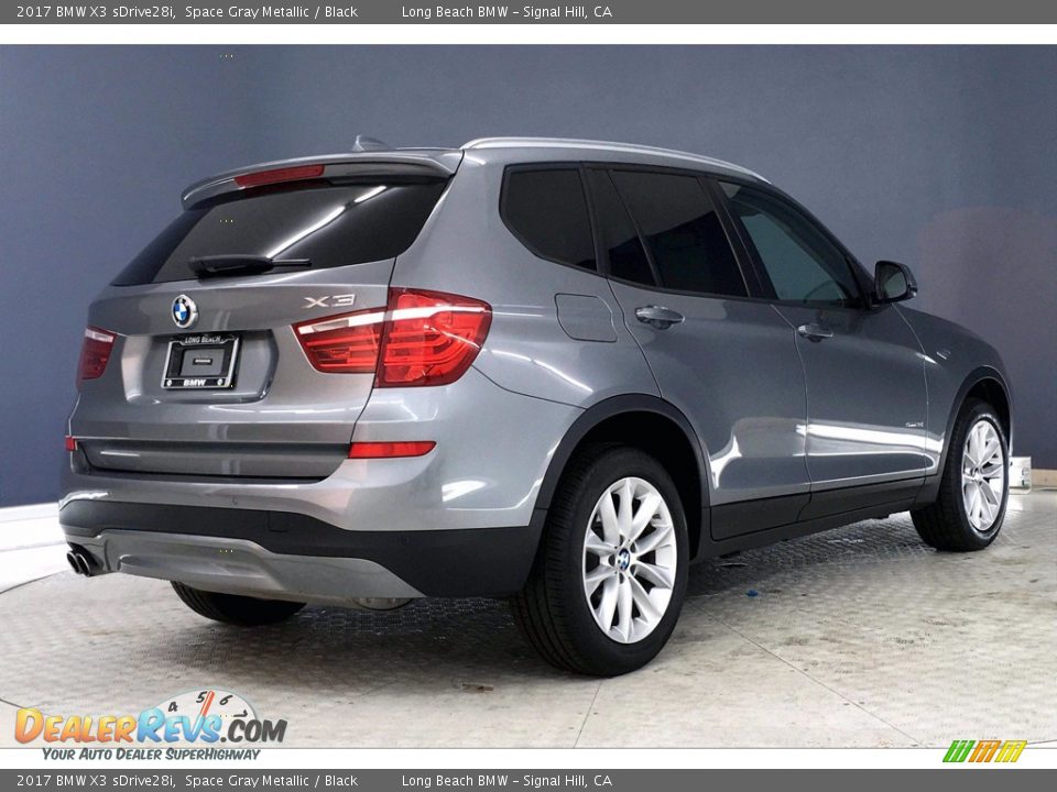 2017 BMW X3 sDrive28i Space Gray Metallic / Black Photo #13