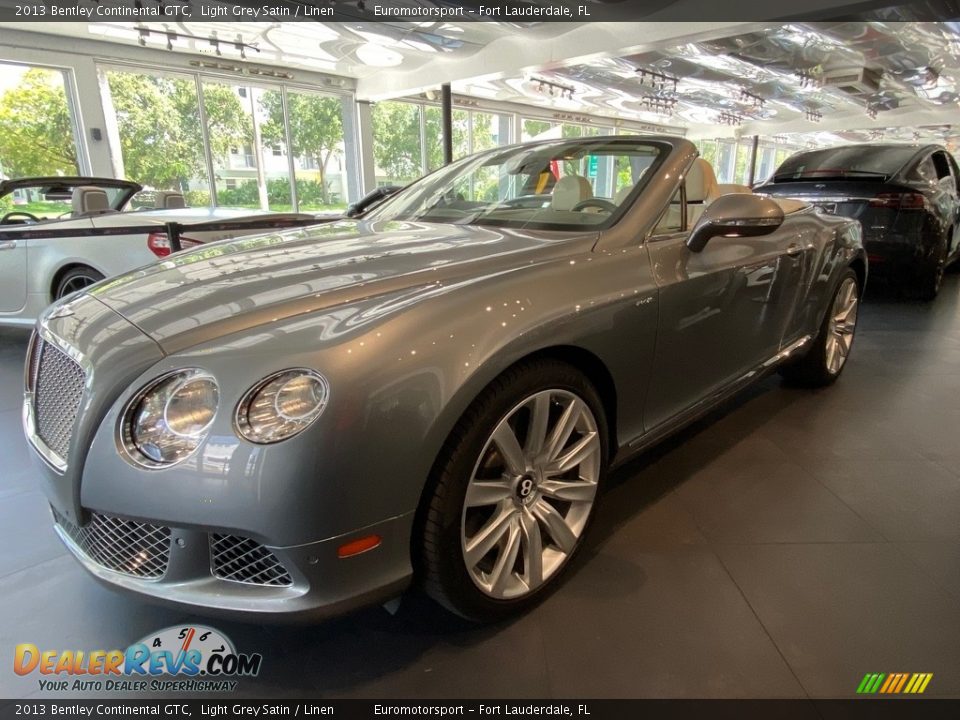 2013 Bentley Continental GTC Light Grey Satin / Linen Photo #18