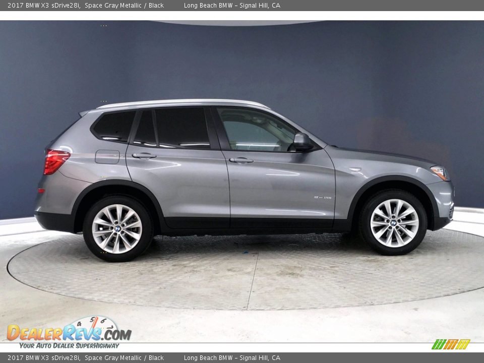 2017 BMW X3 sDrive28i Space Gray Metallic / Black Photo #14