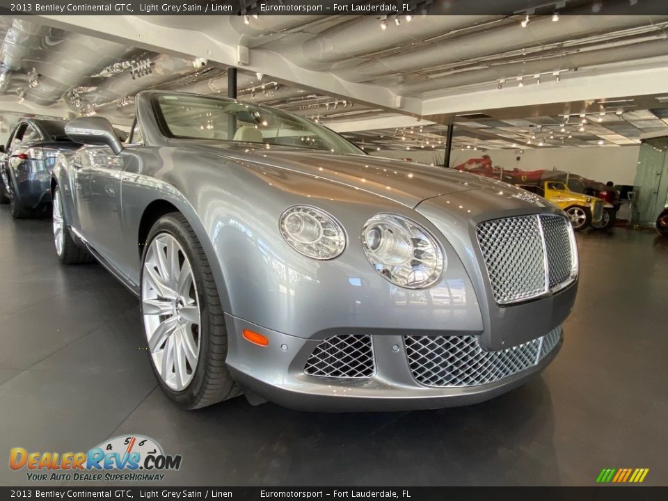 2013 Bentley Continental GTC Light Grey Satin / Linen Photo #21