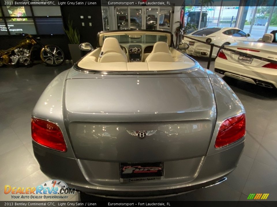 2013 Bentley Continental GTC Light Grey Satin / Linen Photo #25