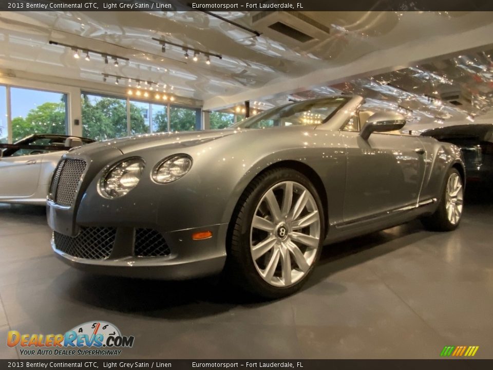 2013 Bentley Continental GTC Light Grey Satin / Linen Photo #29