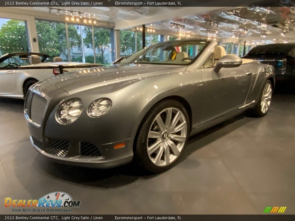 2013 Bentley Continental GTC Light Grey Satin / Linen Photo #30