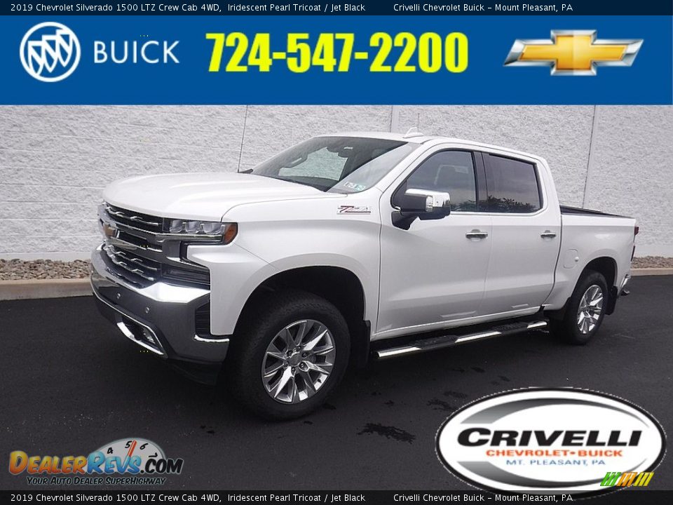 2019 Chevrolet Silverado 1500 LTZ Crew Cab 4WD Iridescent Pearl Tricoat / Jet Black Photo #1