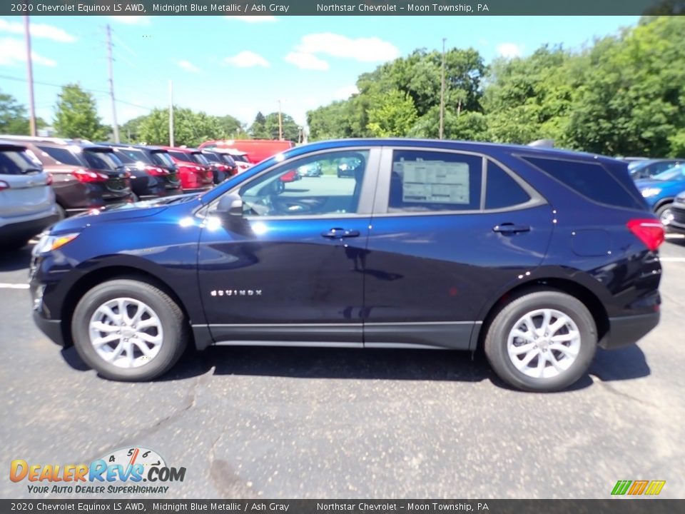 2020 Chevrolet Equinox LS AWD Midnight Blue Metallic / Ash Gray Photo #3