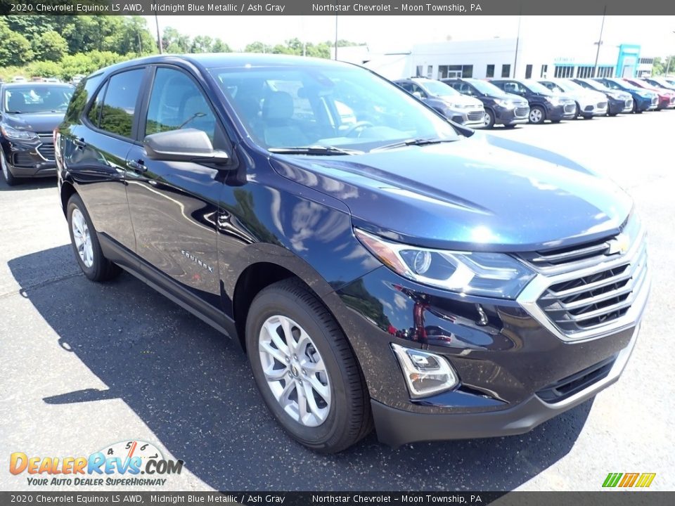 2020 Chevrolet Equinox LS AWD Midnight Blue Metallic / Ash Gray Photo #8