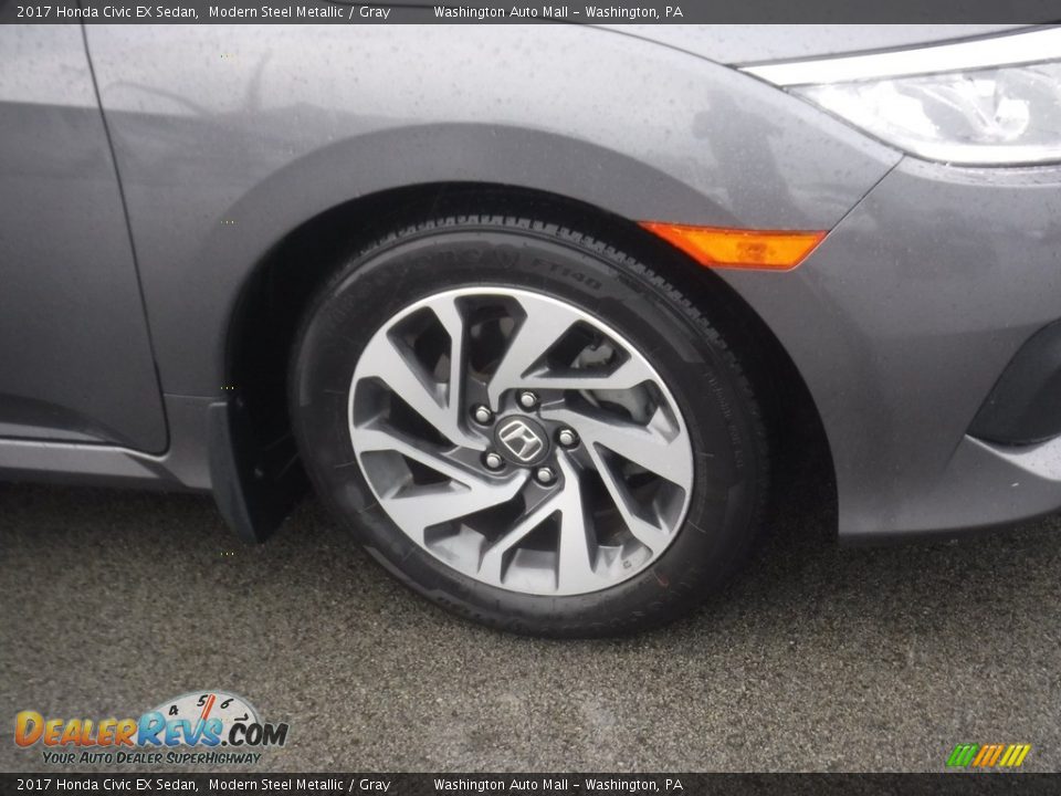 2017 Honda Civic EX Sedan Modern Steel Metallic / Gray Photo #3
