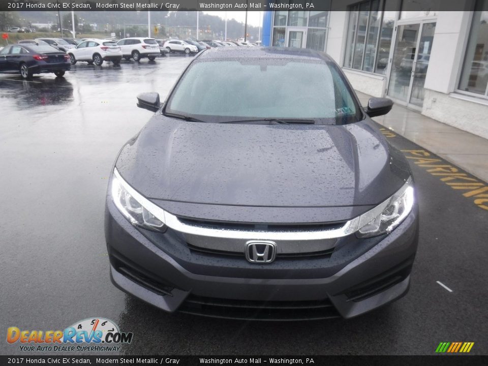 2017 Honda Civic EX Sedan Modern Steel Metallic / Gray Photo #5
