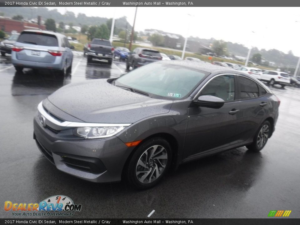 2017 Honda Civic EX Sedan Modern Steel Metallic / Gray Photo #6