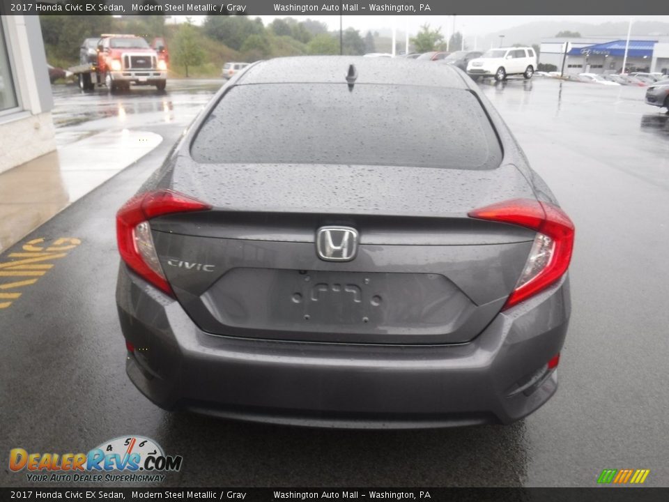 2017 Honda Civic EX Sedan Modern Steel Metallic / Gray Photo #9