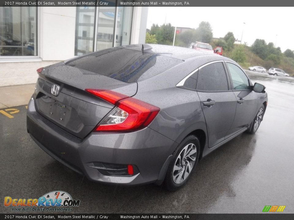 2017 Honda Civic EX Sedan Modern Steel Metallic / Gray Photo #10