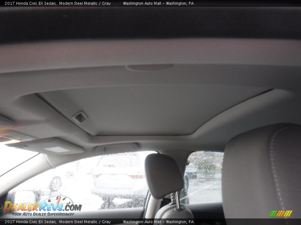 2017 Honda Civic EX Sedan Modern Steel Metallic / Gray Photo #11