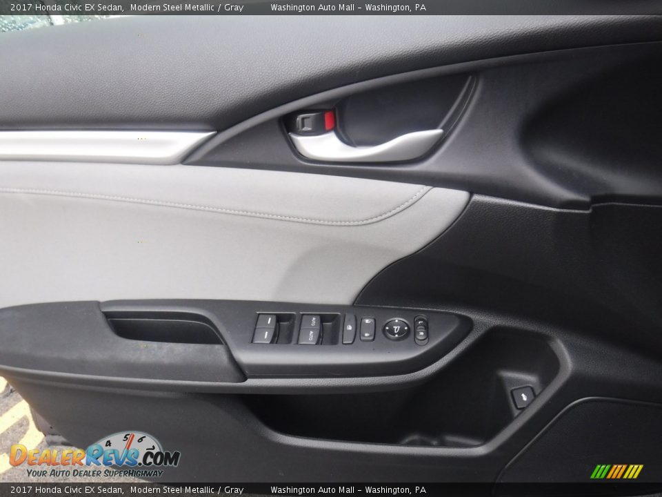 2017 Honda Civic EX Sedan Modern Steel Metallic / Gray Photo #12