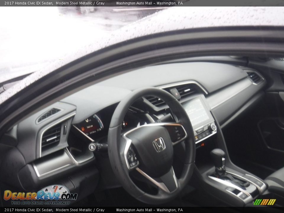 2017 Honda Civic EX Sedan Modern Steel Metallic / Gray Photo #13