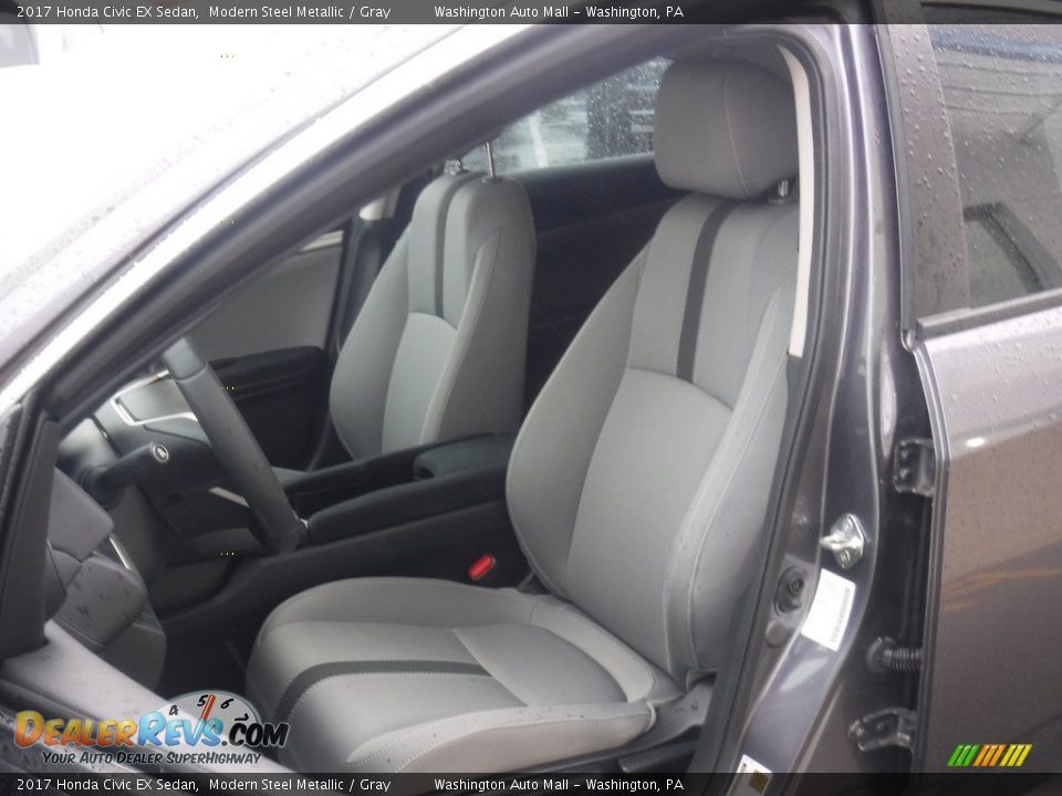 2017 Honda Civic EX Sedan Modern Steel Metallic / Gray Photo #14