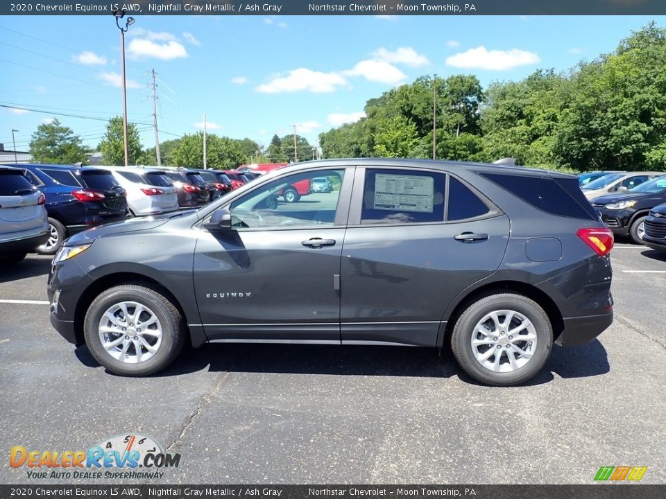 2020 Chevrolet Equinox LS AWD Nightfall Gray Metallic / Ash Gray Photo #3