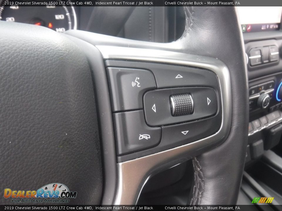 2019 Chevrolet Silverado 1500 LTZ Crew Cab 4WD Iridescent Pearl Tricoat / Jet Black Photo #32