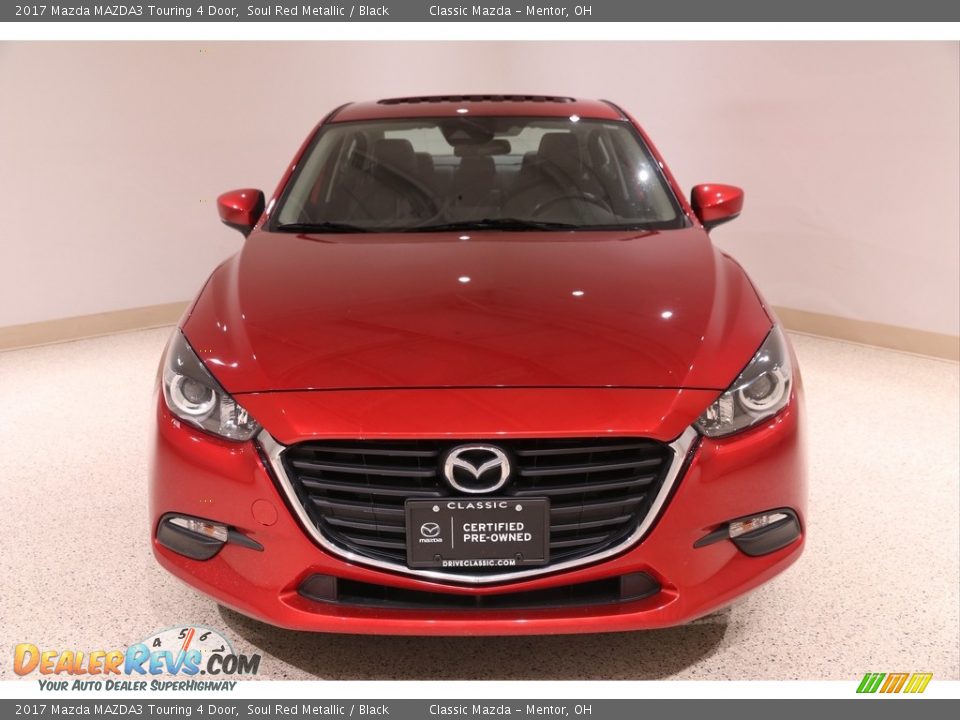 2017 Mazda MAZDA3 Touring 4 Door Soul Red Metallic / Black Photo #2