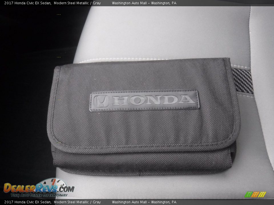 2017 Honda Civic EX Sedan Modern Steel Metallic / Gray Photo #25