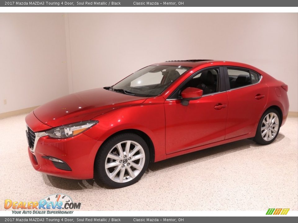 2017 Mazda MAZDA3 Touring 4 Door Soul Red Metallic / Black Photo #3