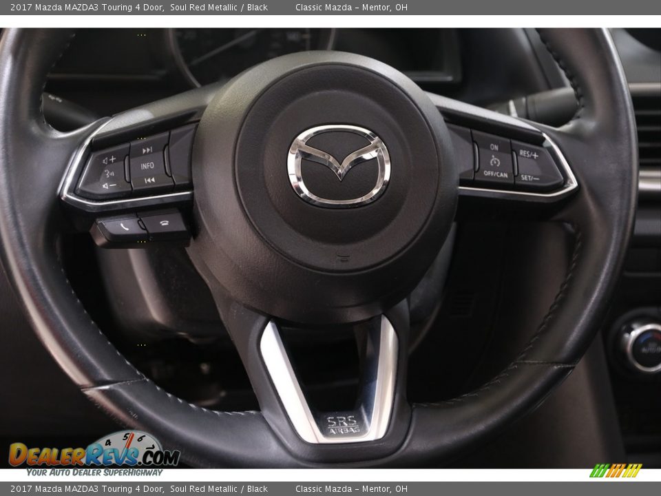 2017 Mazda MAZDA3 Touring 4 Door Soul Red Metallic / Black Photo #8