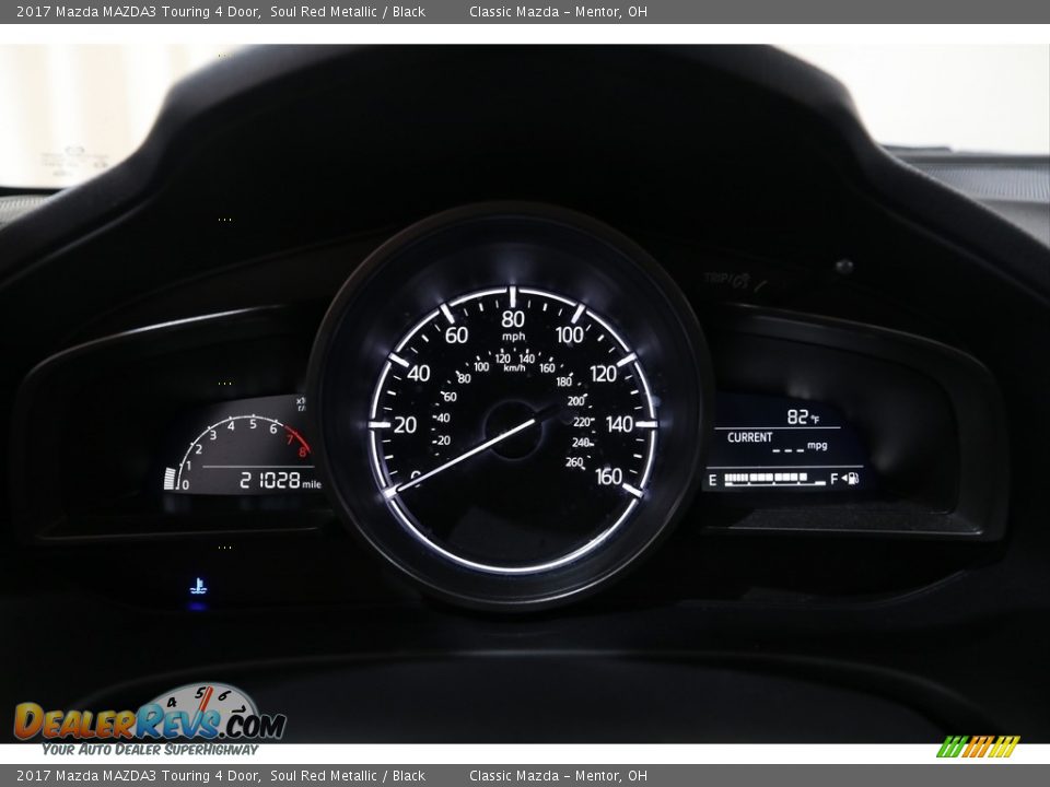 2017 Mazda MAZDA3 Touring 4 Door Soul Red Metallic / Black Photo #9
