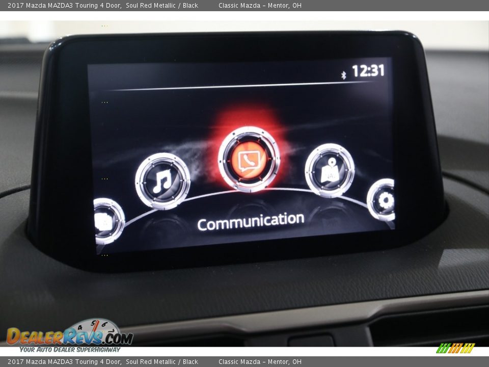 2017 Mazda MAZDA3 Touring 4 Door Soul Red Metallic / Black Photo #11