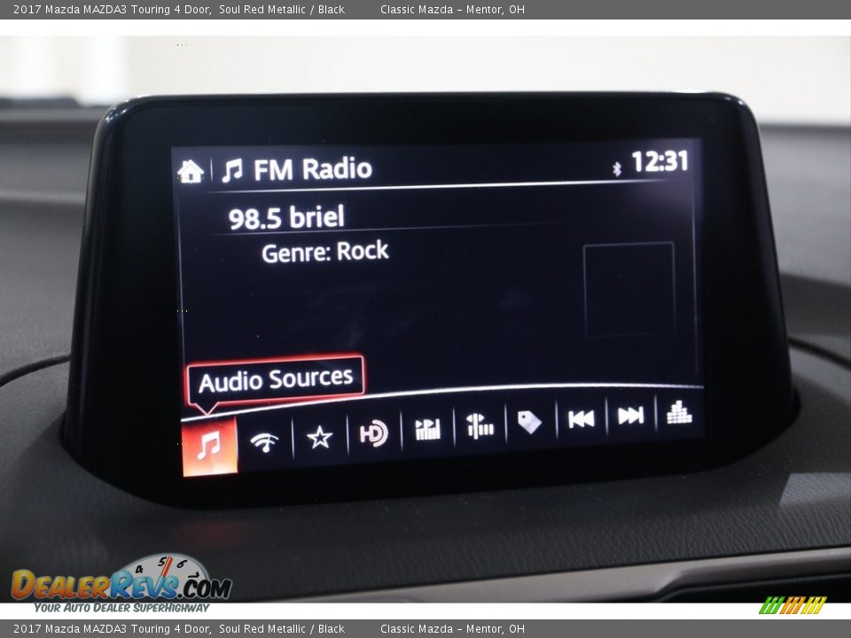 2017 Mazda MAZDA3 Touring 4 Door Soul Red Metallic / Black Photo #13
