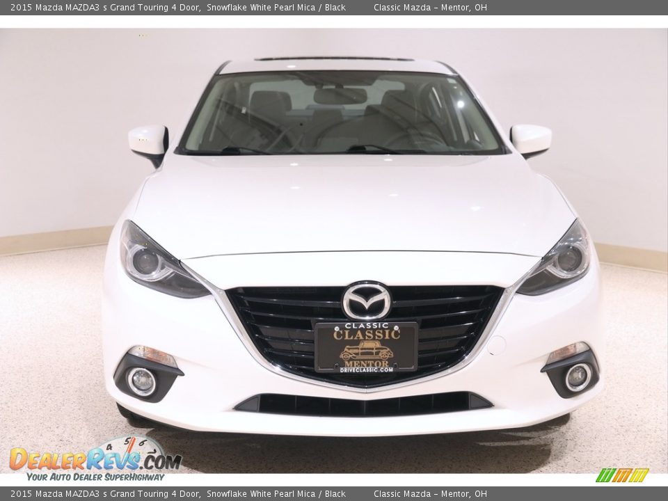 2015 Mazda MAZDA3 s Grand Touring 4 Door Snowflake White Pearl Mica / Black Photo #2