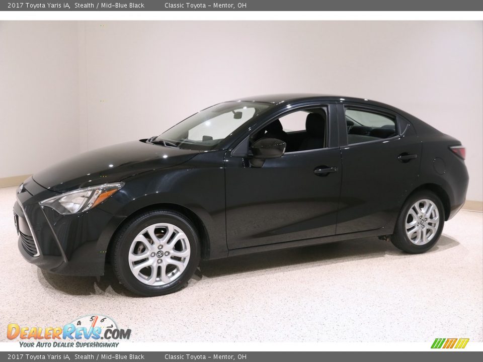 2017 Toyota Yaris iA Stealth / Mid-Blue Black Photo #3
