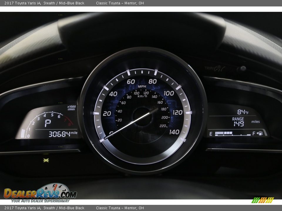 2017 Toyota Yaris iA Stealth / Mid-Blue Black Photo #8