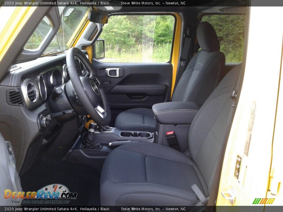 2020 Jeep Wrangler Unlimited Sahara 4x4 Hellayella / Black Photo #11