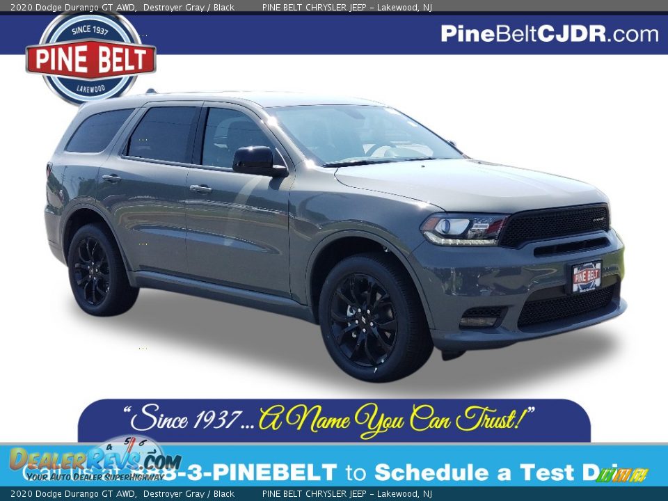 2020 Dodge Durango GT AWD Destroyer Gray / Black Photo #1