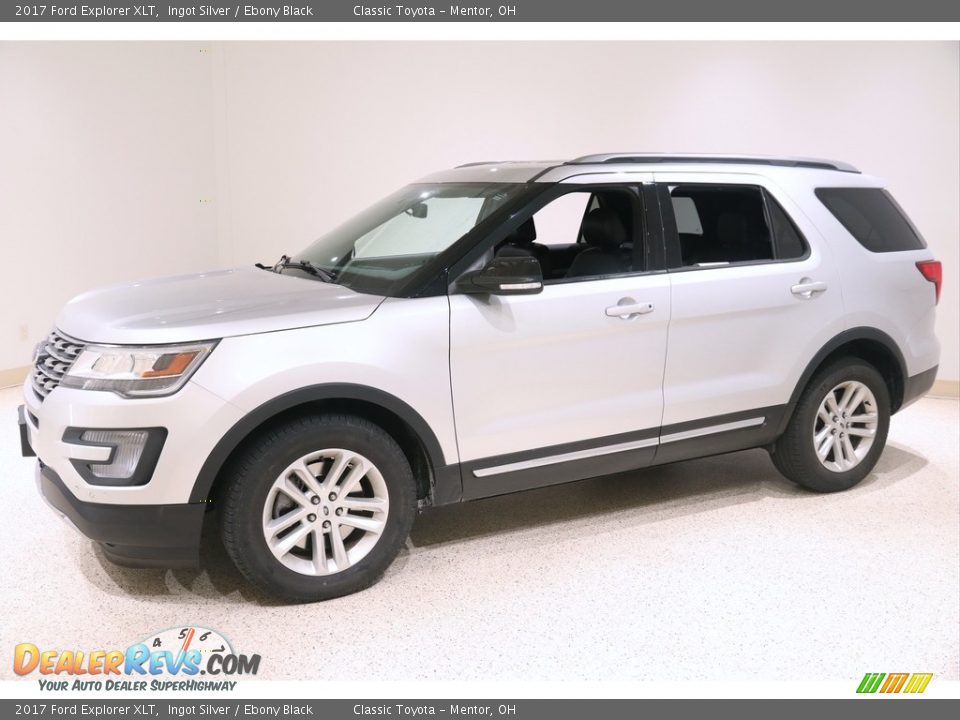2017 Ford Explorer XLT Ingot Silver / Ebony Black Photo #3