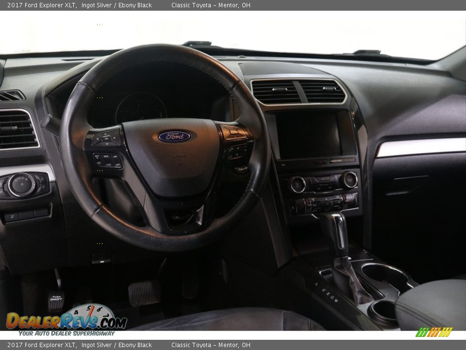 2017 Ford Explorer XLT Ingot Silver / Ebony Black Photo #6