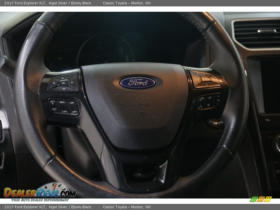 2017 Ford Explorer XLT Ingot Silver / Ebony Black Photo #7