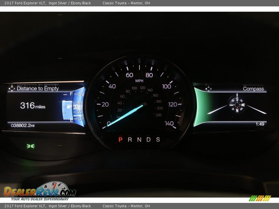 2017 Ford Explorer XLT Ingot Silver / Ebony Black Photo #8