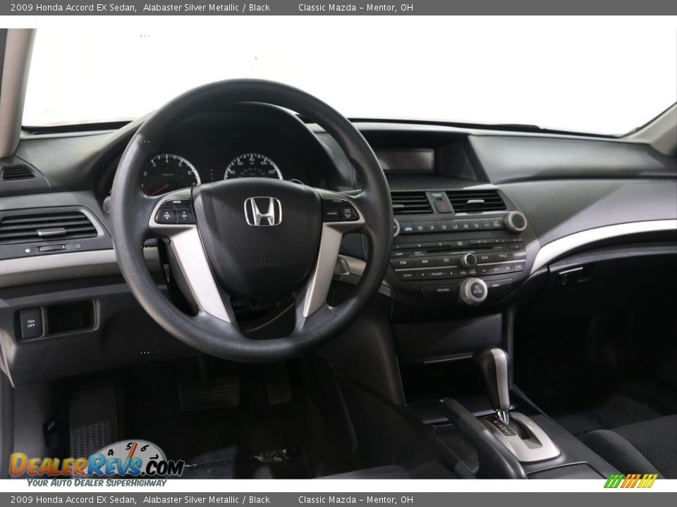 2009 Honda Accord EX Sedan Alabaster Silver Metallic / Black Photo #6