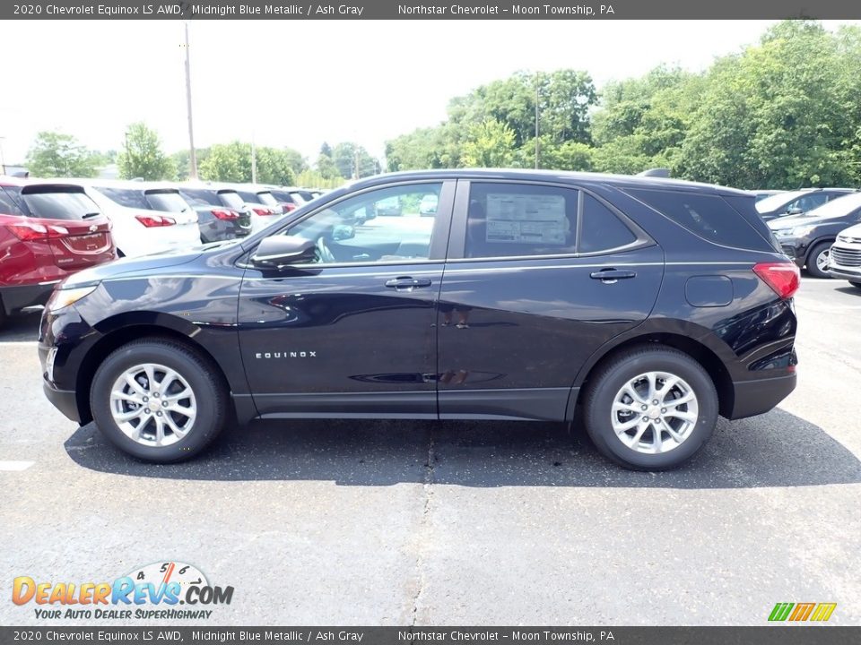 2020 Chevrolet Equinox LS AWD Midnight Blue Metallic / Ash Gray Photo #3