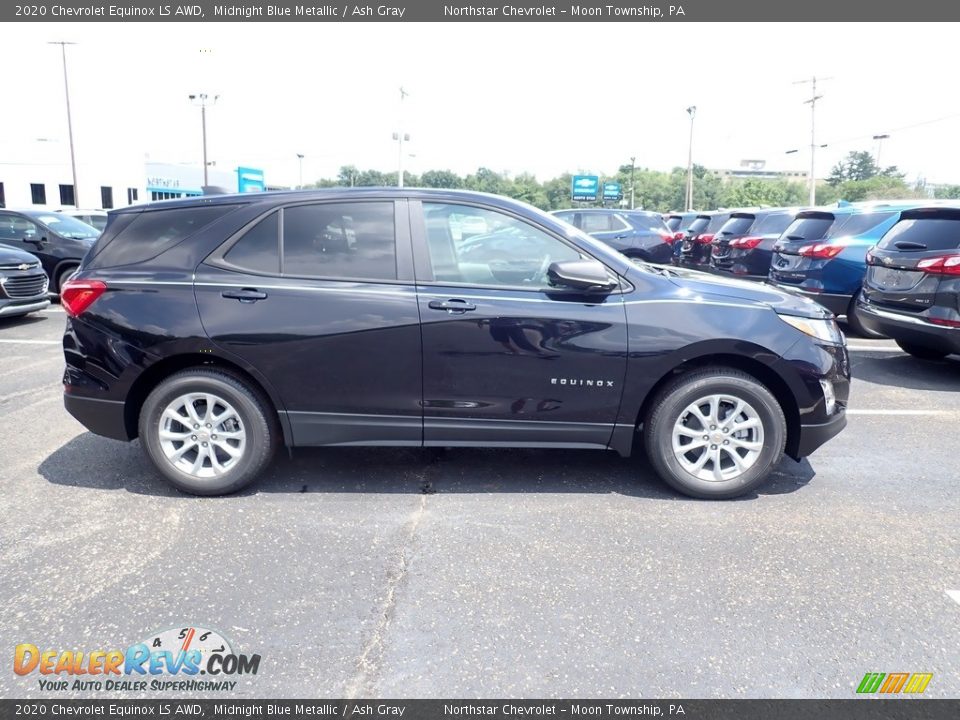 2020 Chevrolet Equinox LS AWD Midnight Blue Metallic / Ash Gray Photo #7