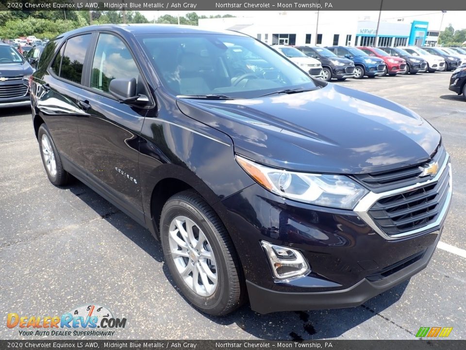 2020 Chevrolet Equinox LS AWD Midnight Blue Metallic / Ash Gray Photo #8