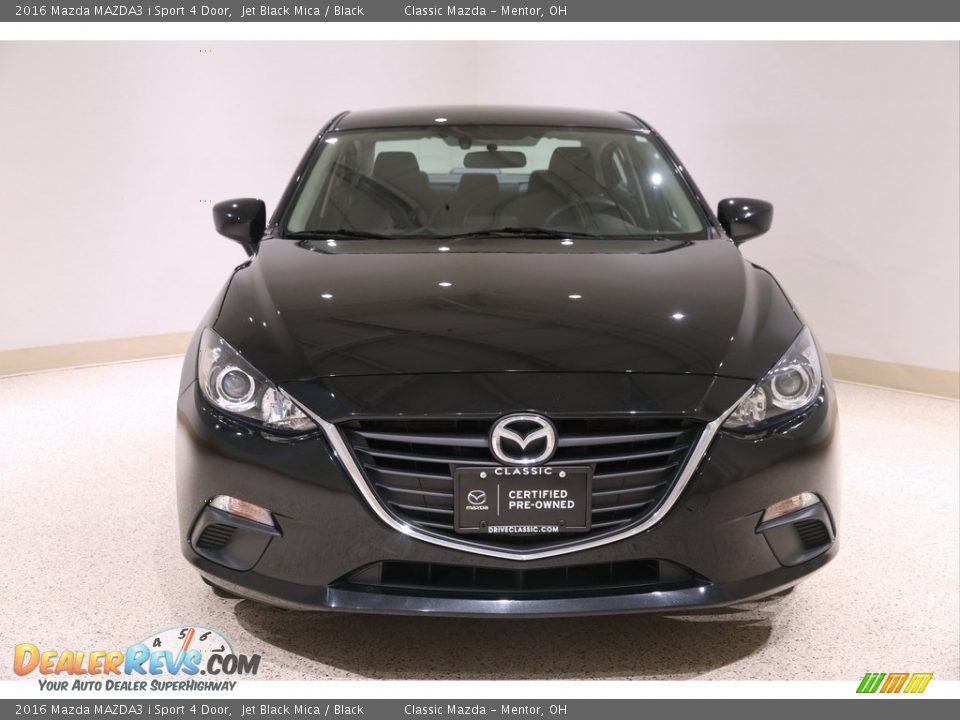 2016 Mazda MAZDA3 i Sport 4 Door Jet Black Mica / Black Photo #2