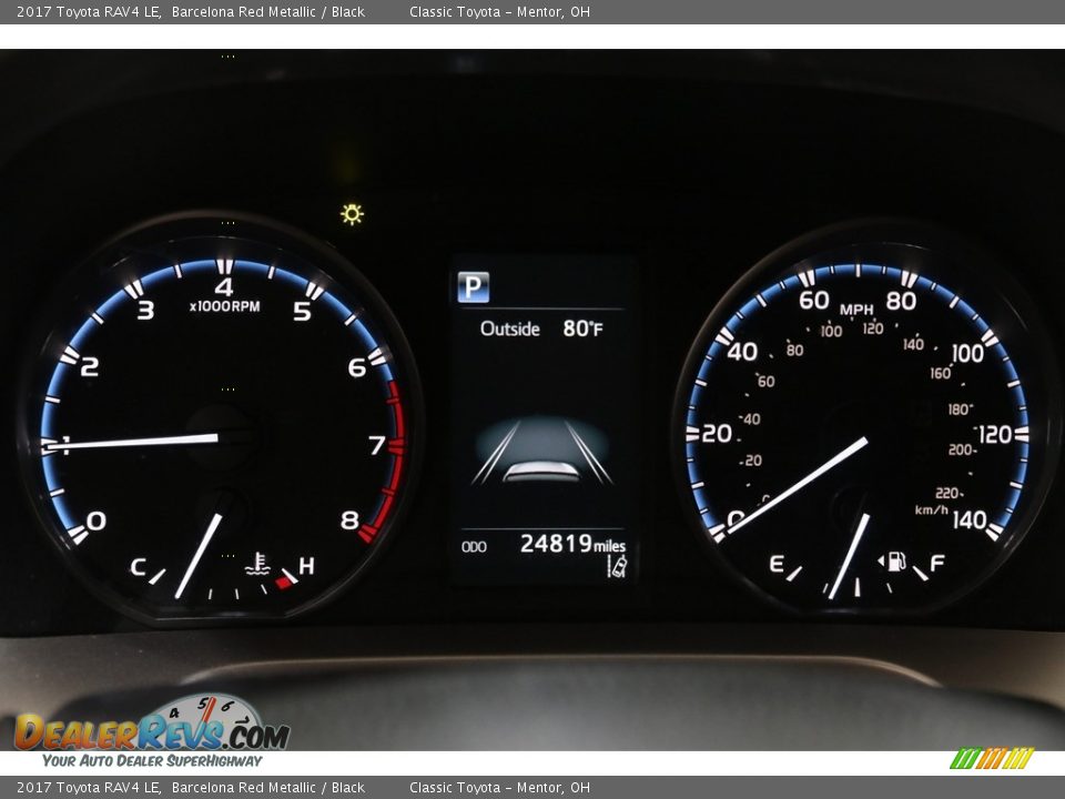 2017 Toyota RAV4 LE Barcelona Red Metallic / Black Photo #8