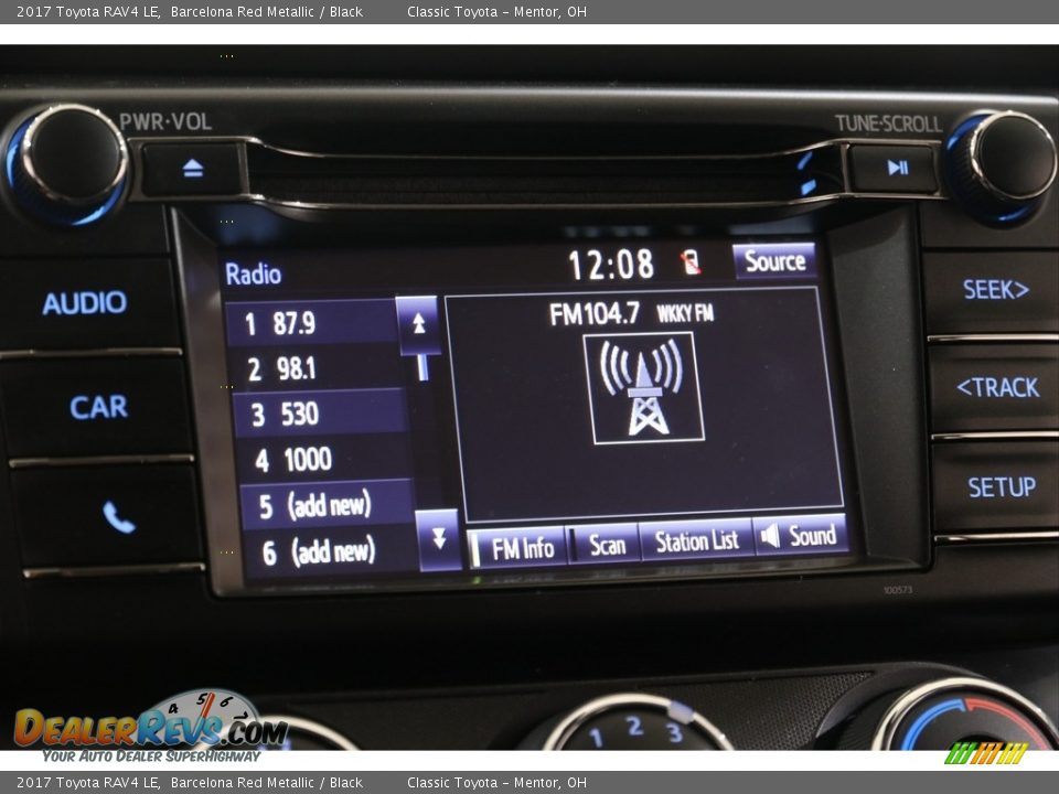 2017 Toyota RAV4 LE Barcelona Red Metallic / Black Photo #10