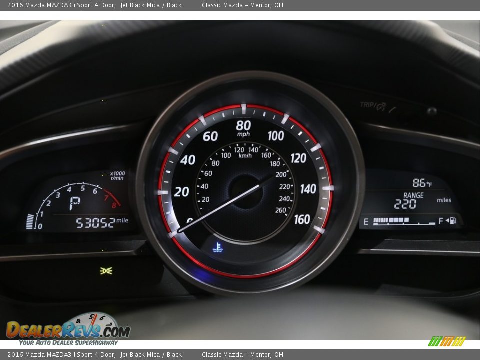 2016 Mazda MAZDA3 i Sport 4 Door Gauges Photo #8