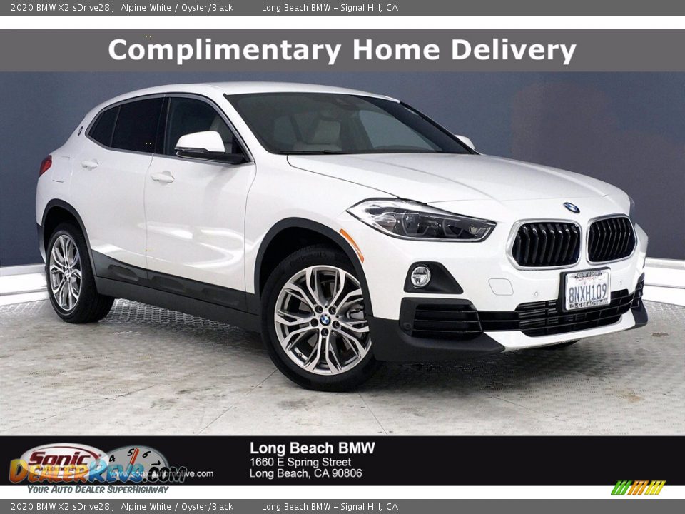 2020 BMW X2 sDrive28i Alpine White / Oyster/Black Photo #1