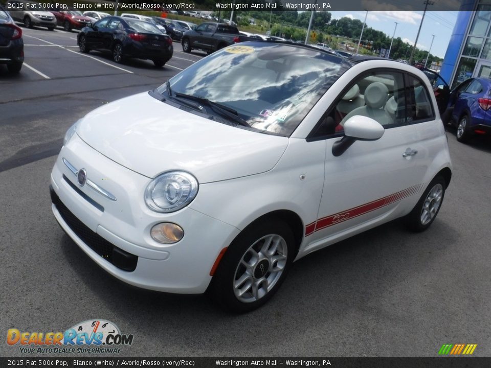 Front 3/4 View of 2015 Fiat 500c Pop Photo #8