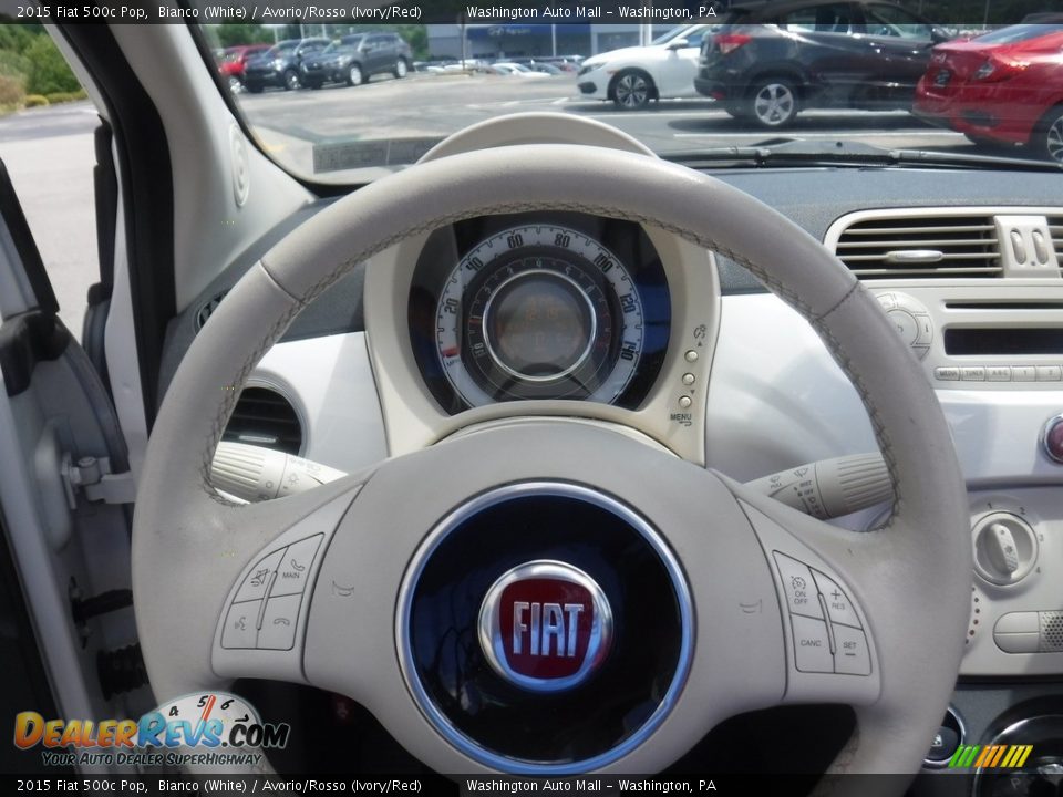 2015 Fiat 500c Pop Steering Wheel Photo #22
