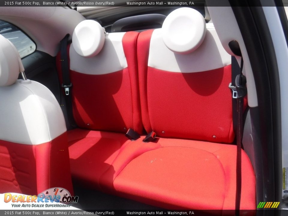 Rear Seat of 2015 Fiat 500c Pop Photo #26